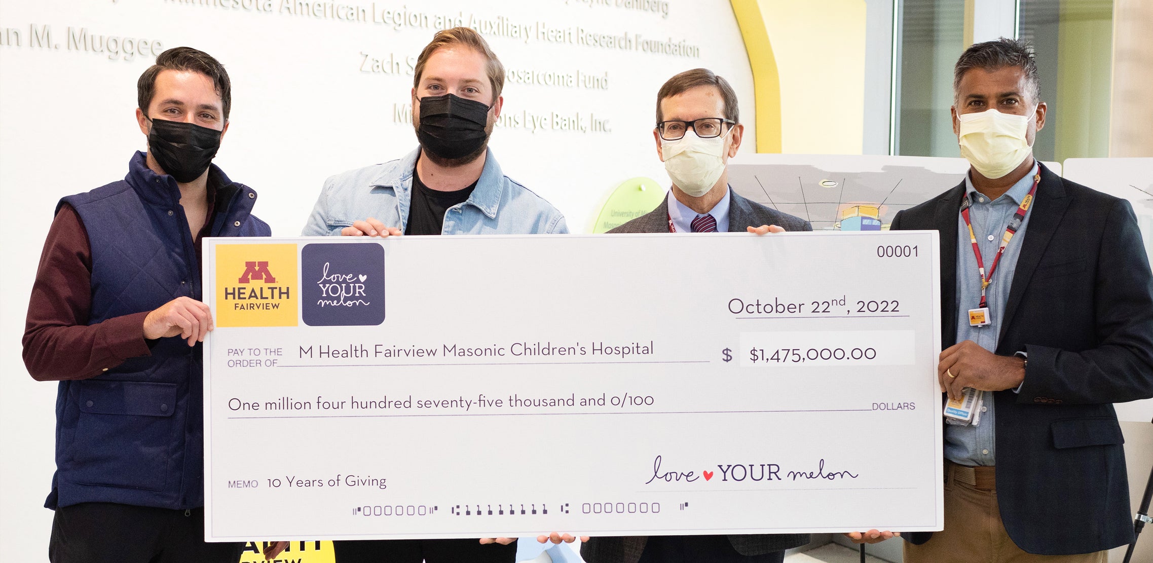 $1.4M+ Given to Masonic Children's Hospital