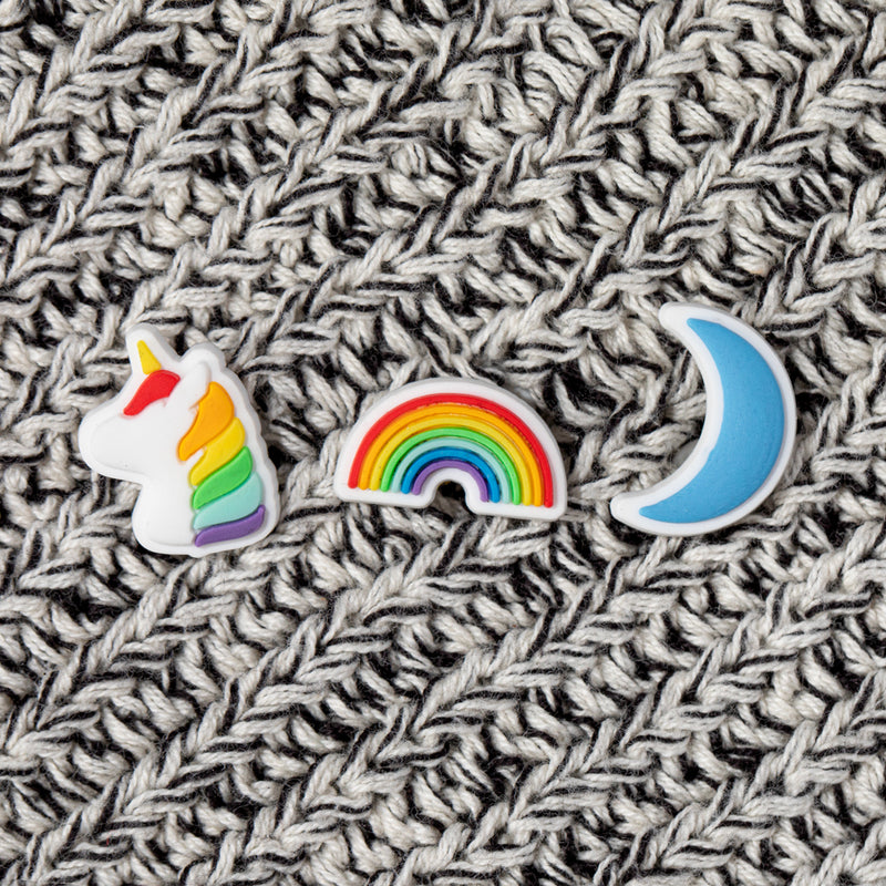Beanie Charm Pack: Unicorn, Rainbow, Crescent Moon