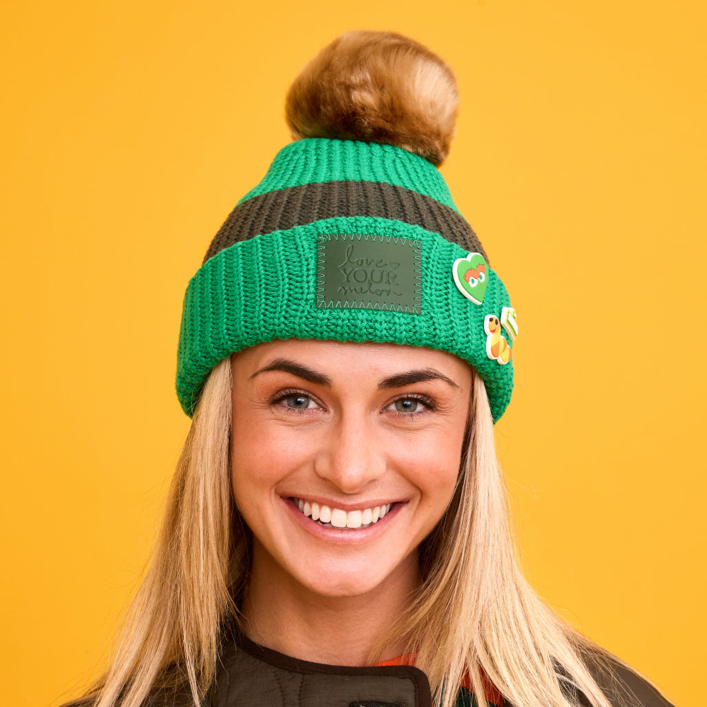 Oscar the Grouch Beanie Hat with Pom & Charms LYM