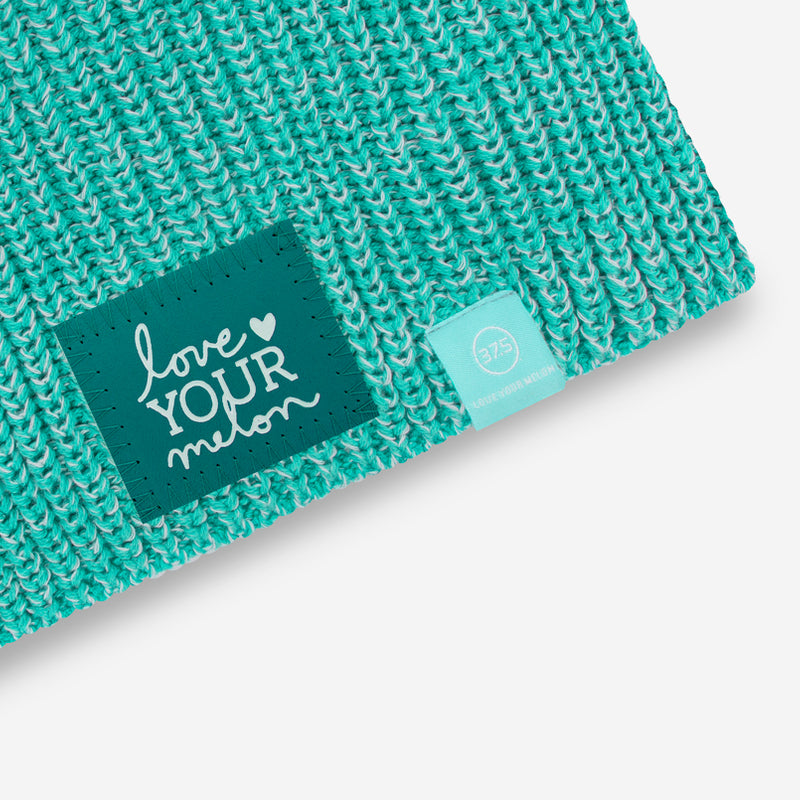 Mint and White Speckled 37.5 Lightweight Beanie