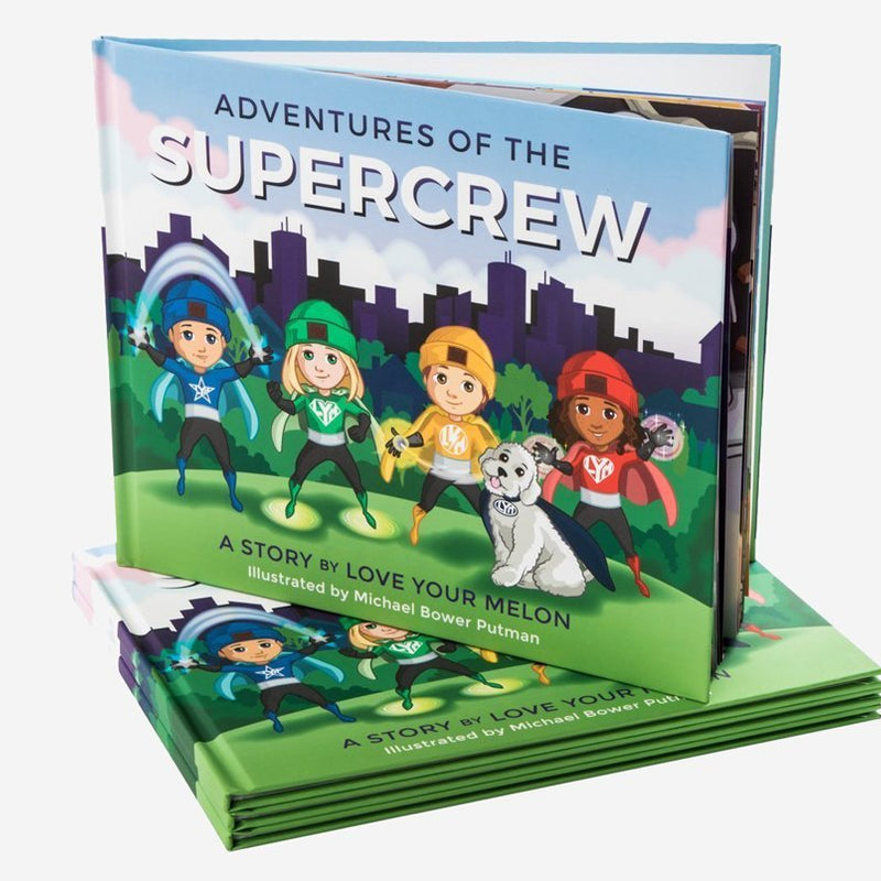 SuperCrew Adventures Children's Hardcover Book-Accessory-Love Your Melon