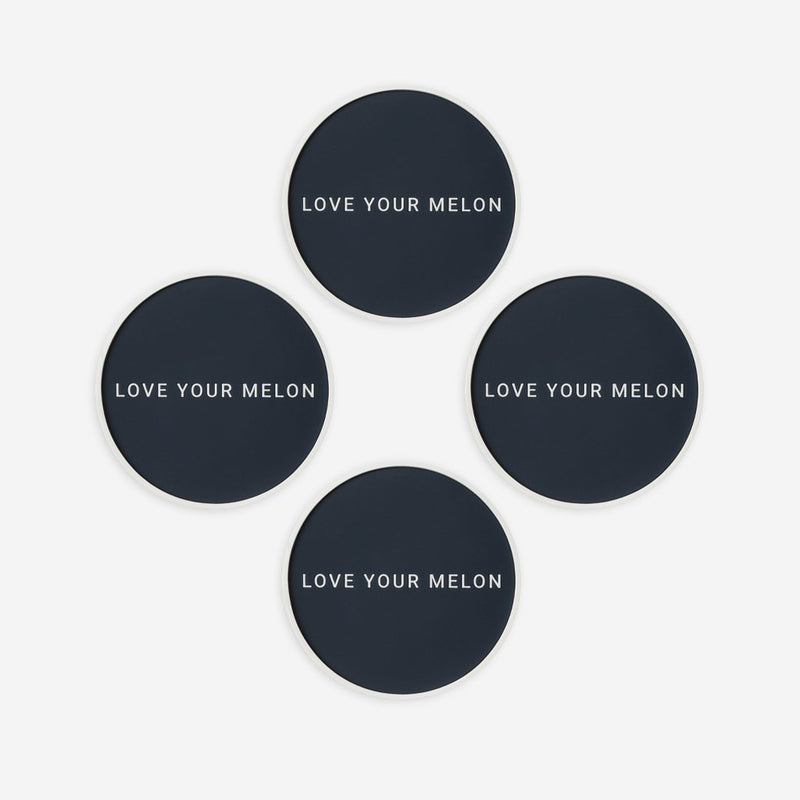 Navy Silicone Coasters (4-pack)