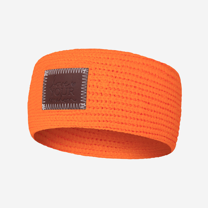 Bright Orange Knit Headband