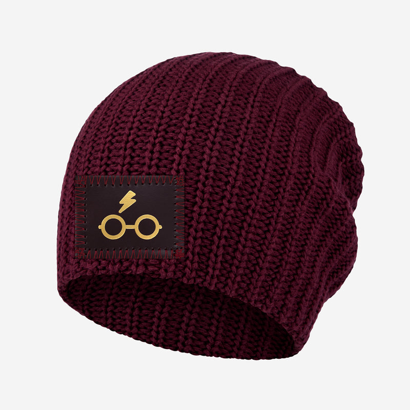 Harry Potter™ Scar and Glasses Burgundy Beanie