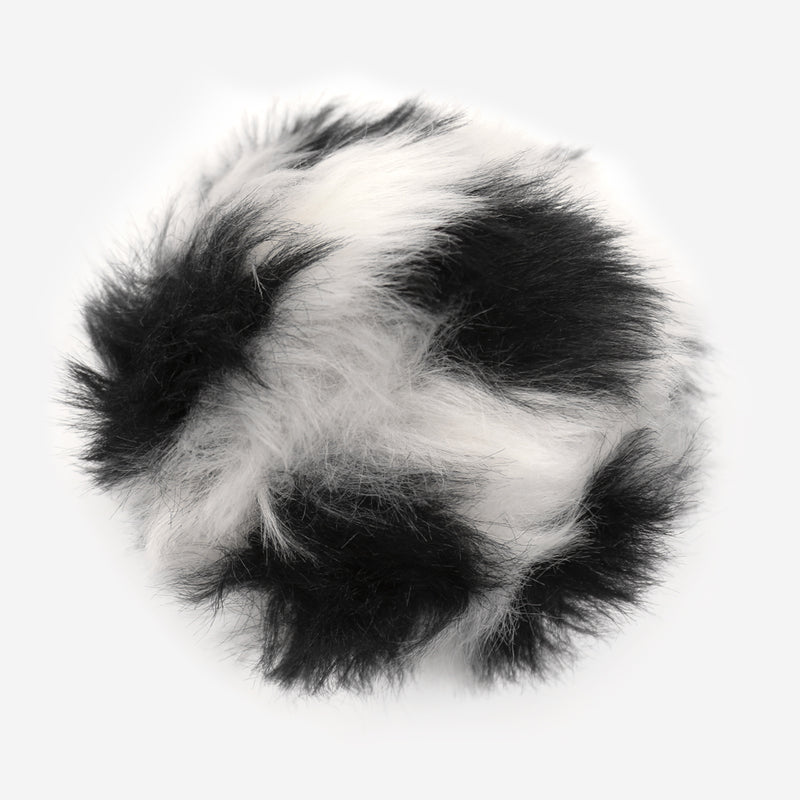 Panda Tri-Color Pom (Black, Silver, White)