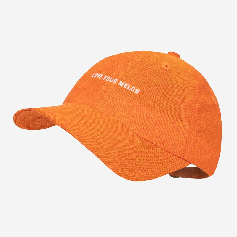 Flame Orange Linen Cap