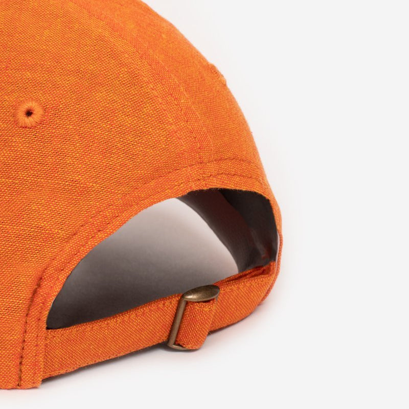 Flame Orange Linen Cap