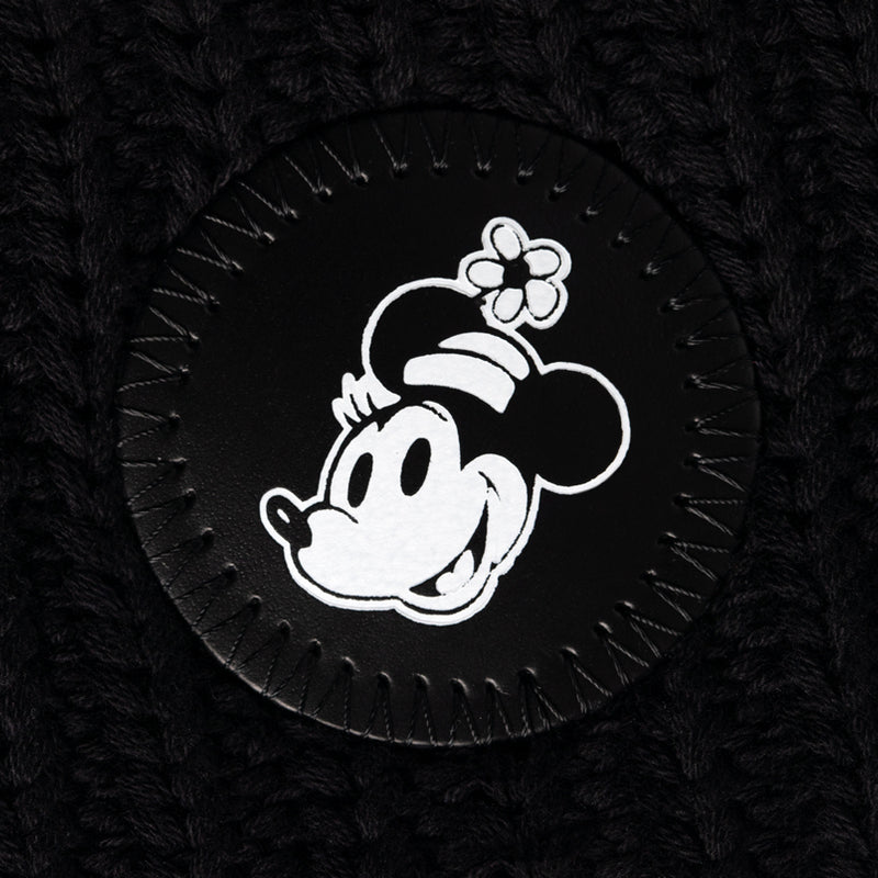 Minnie Mouse Disney 100th Black Double Pom Beanie