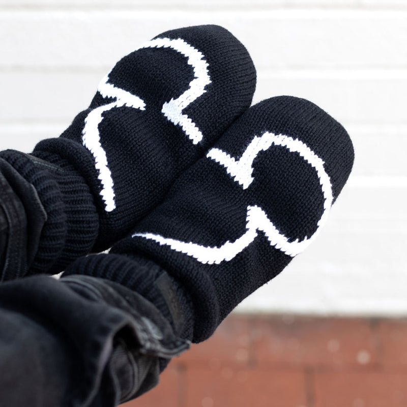 Mickey Mouse Black Mittens