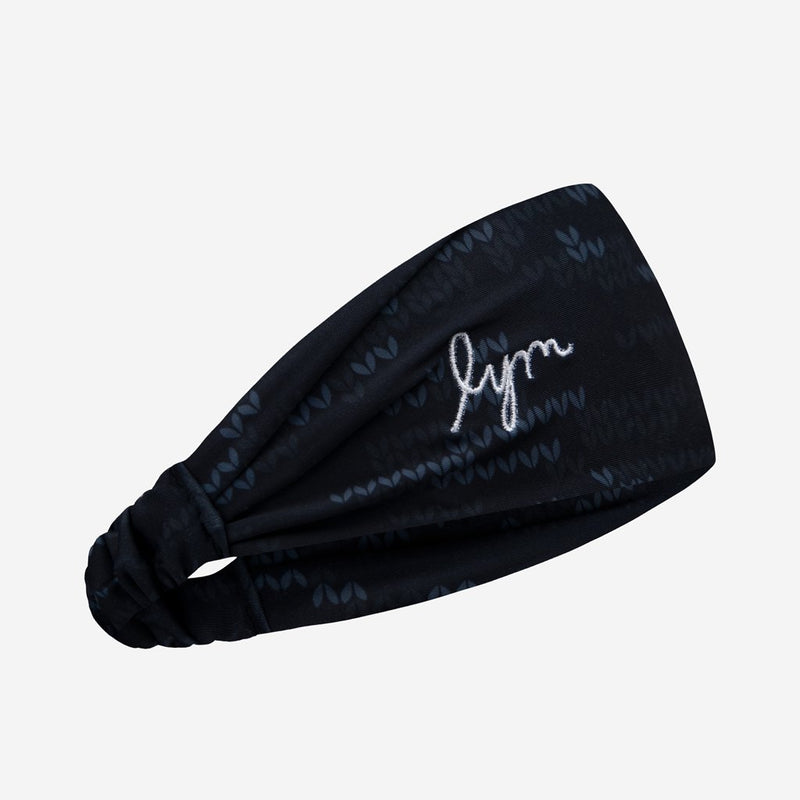 Black Knit Camo Athletic Headband