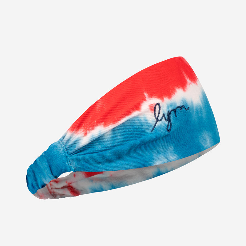 Americana Bomb Pop Tie Dye Scrunch Headband