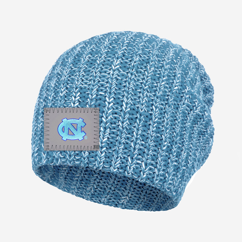 UNC Tar Heels Carolina Blue and White Speckled Beanie