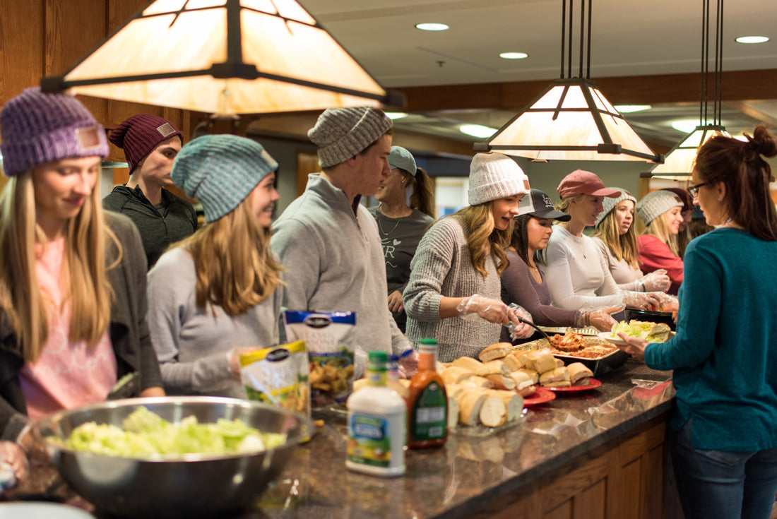 Sharing Meals, Beanies, and Smiles