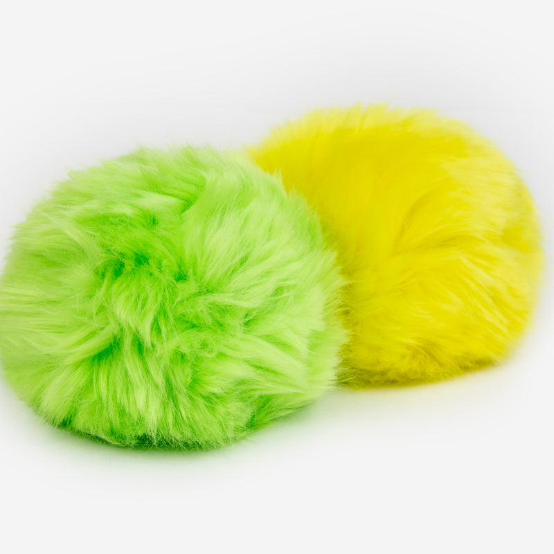 Neon Yellow and Neon Green Pom Pack