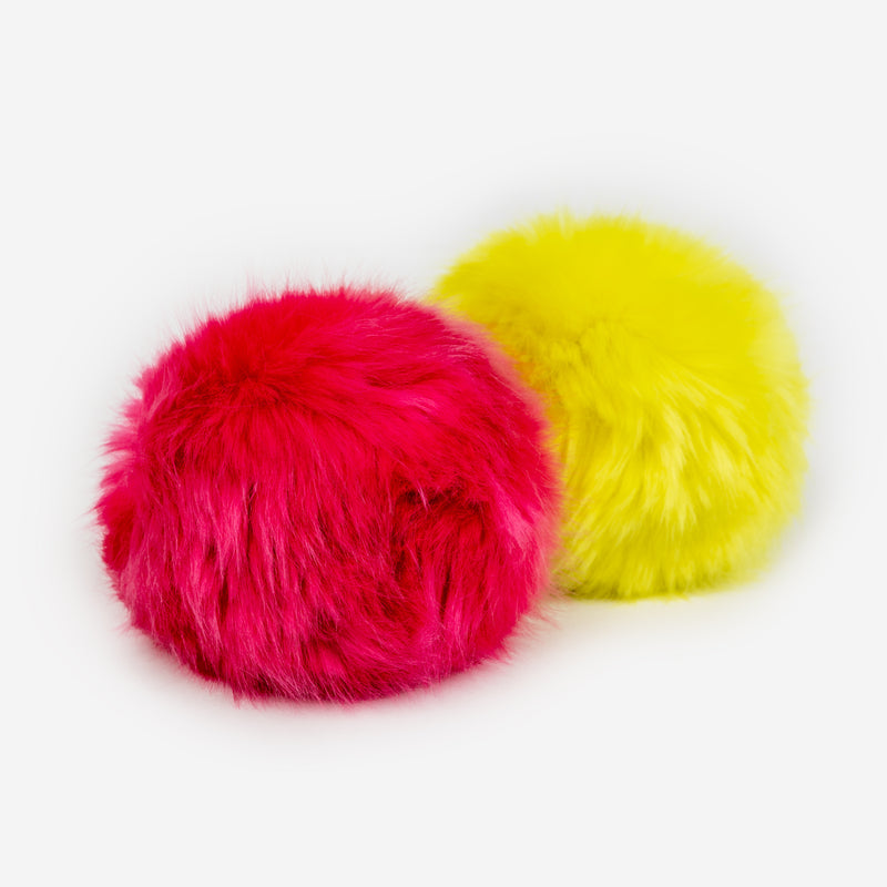 Neon Yellow and Neon Pink Pom Pack