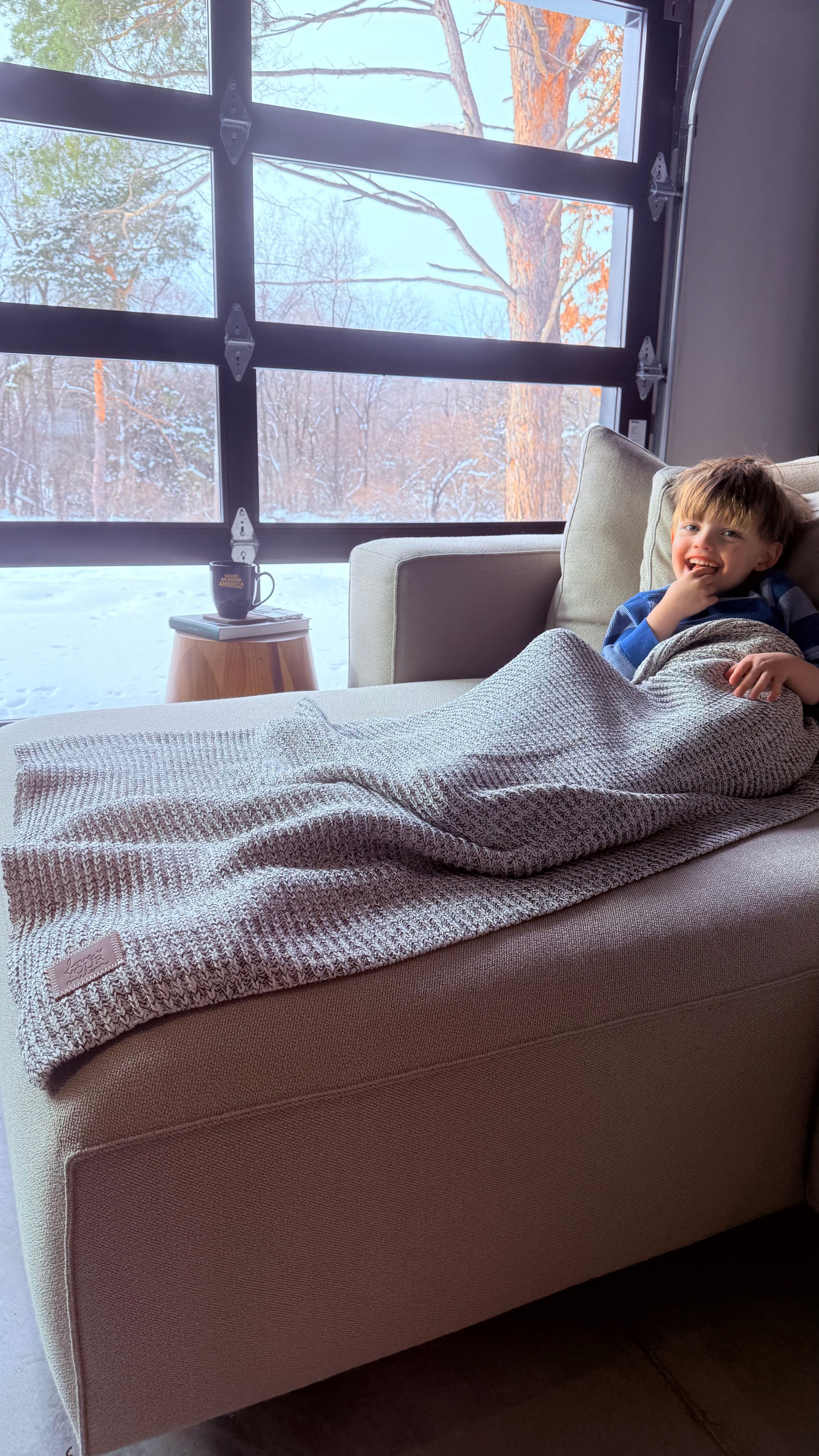 Black Speckled Blanket