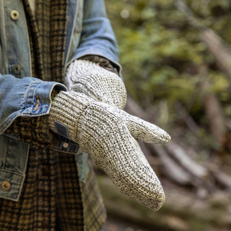 Gray Speckled Mittens S/M