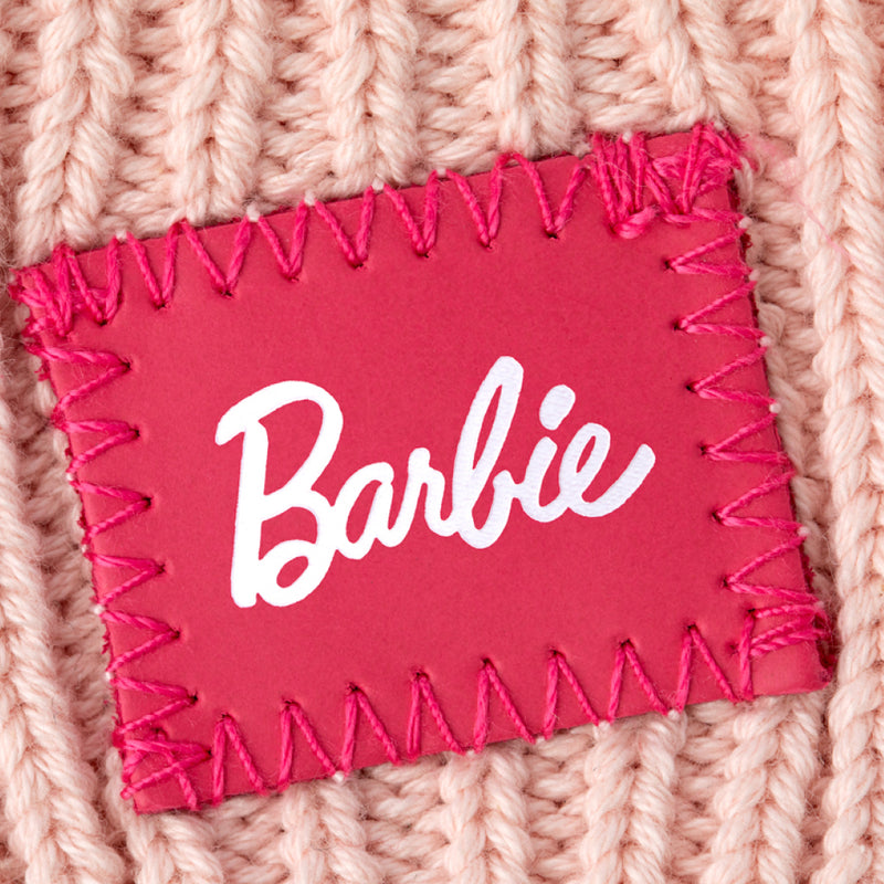 Barbie™ Blush Pearled Knit Mittens