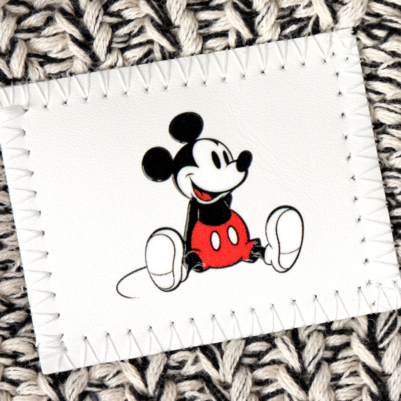 Disney's Mickey Mouse Black Speckled Double Pom Beanie