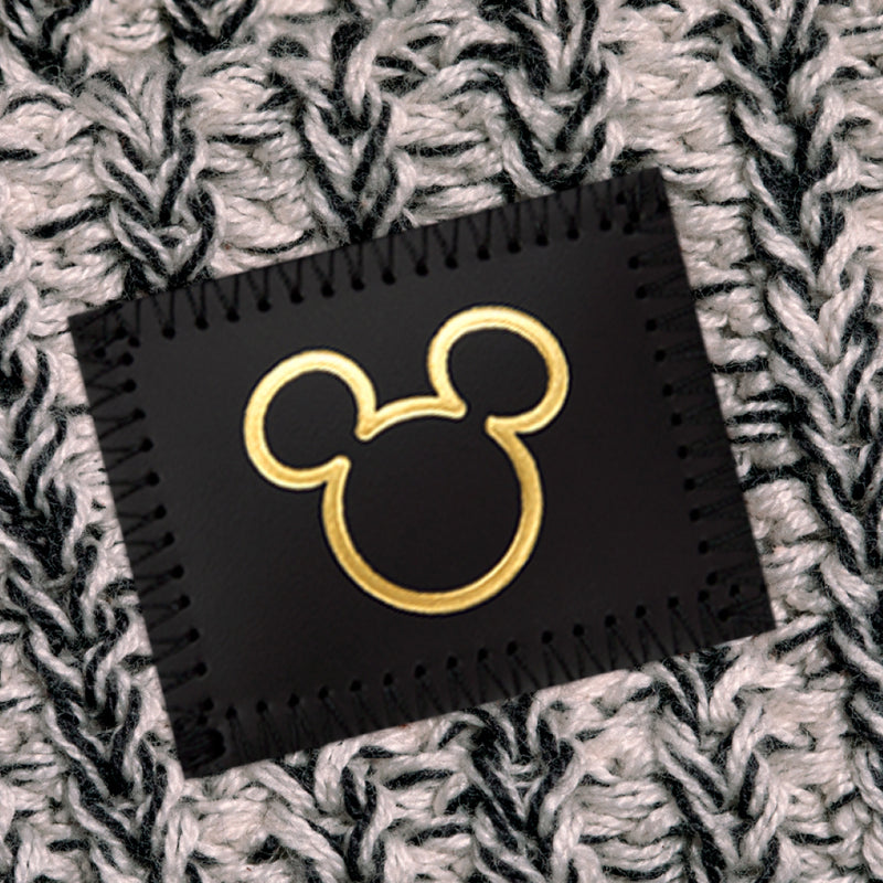 Disney's Mickey Mouse Baby Black Speckled Double Pom Beanie