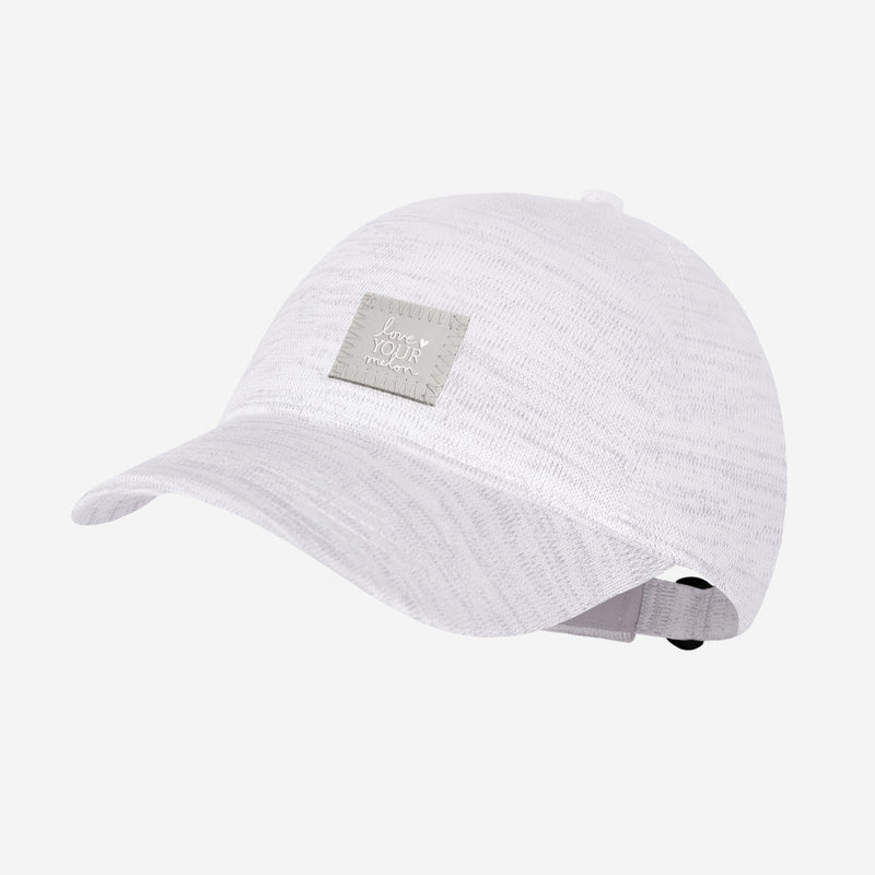 White and Grey Speckled Hero Cap