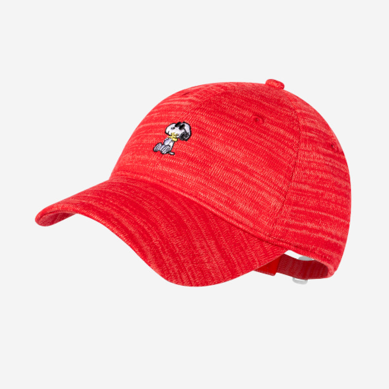 Snoopy Red and Coral Speckled Hero Cap