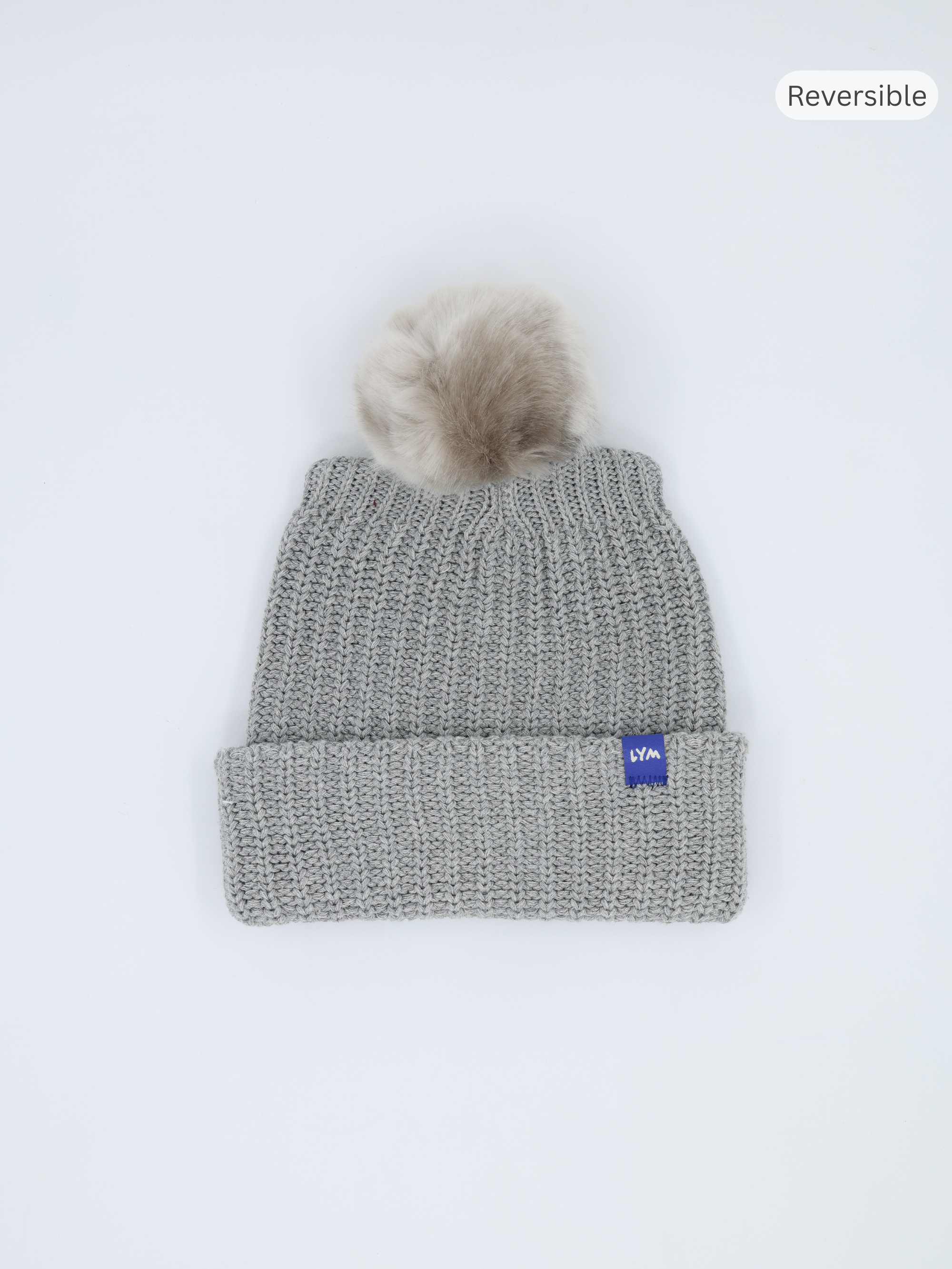 Monochrome Essentials Pom Beanies