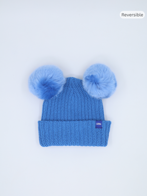 Monochrome Essential Double Pom Beanies