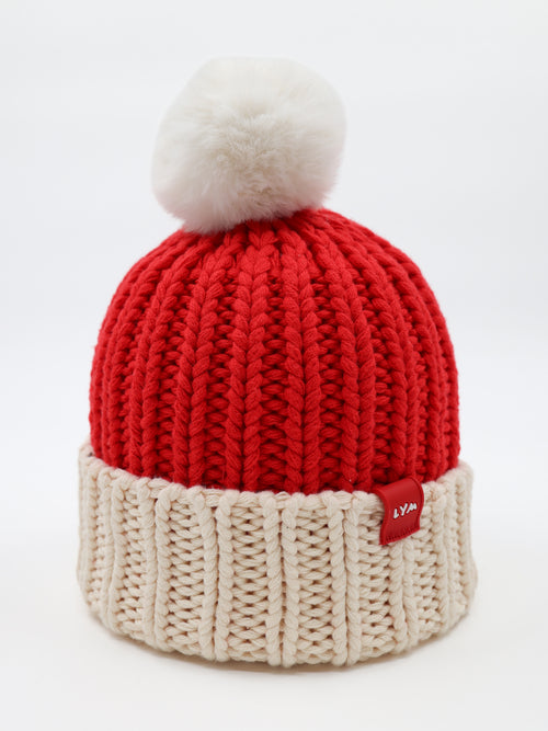 Santa Chunky Knit Essentials Pom Beanie