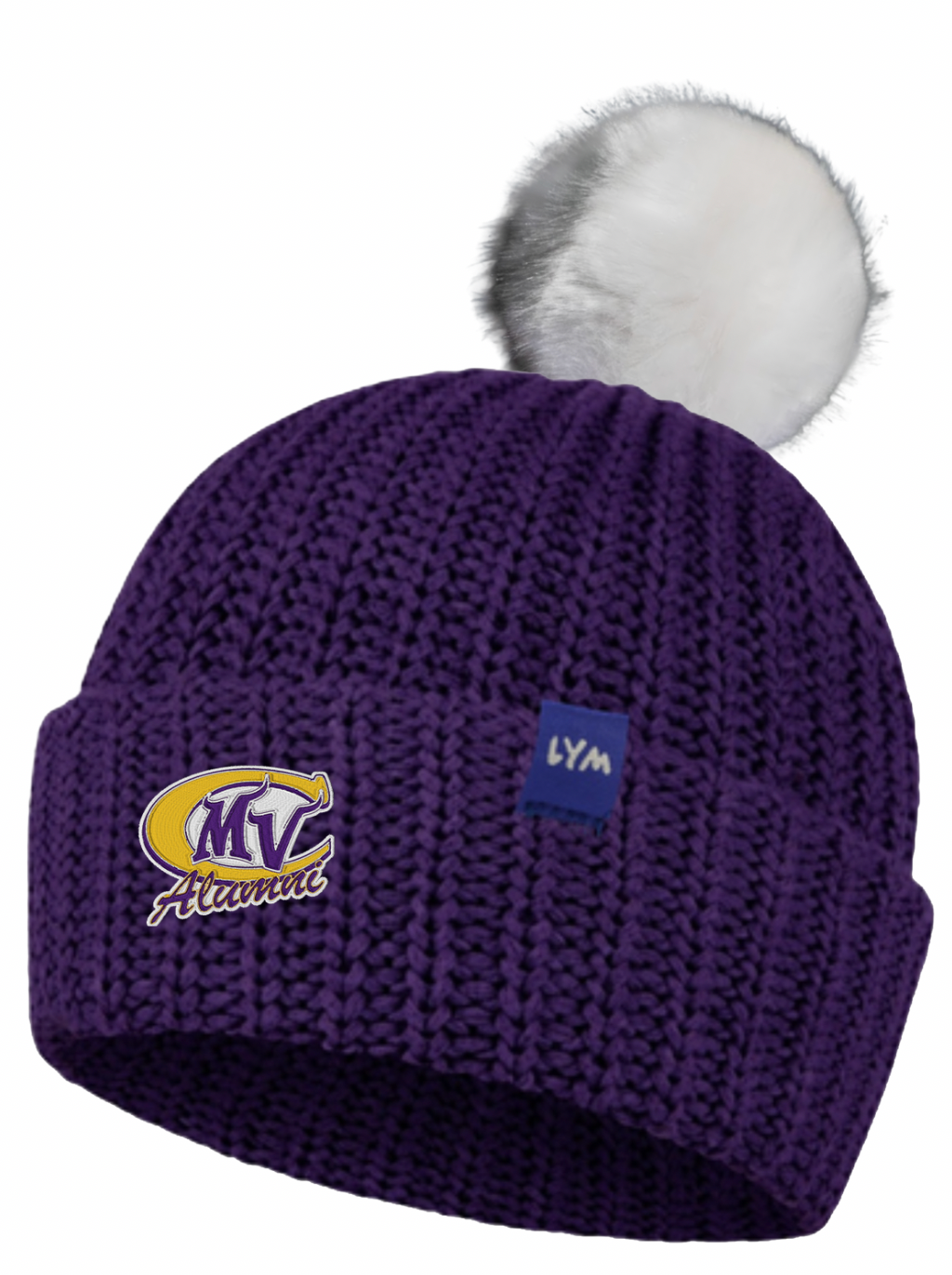 MVC Alumni Purple Essentials Pom Beanie
