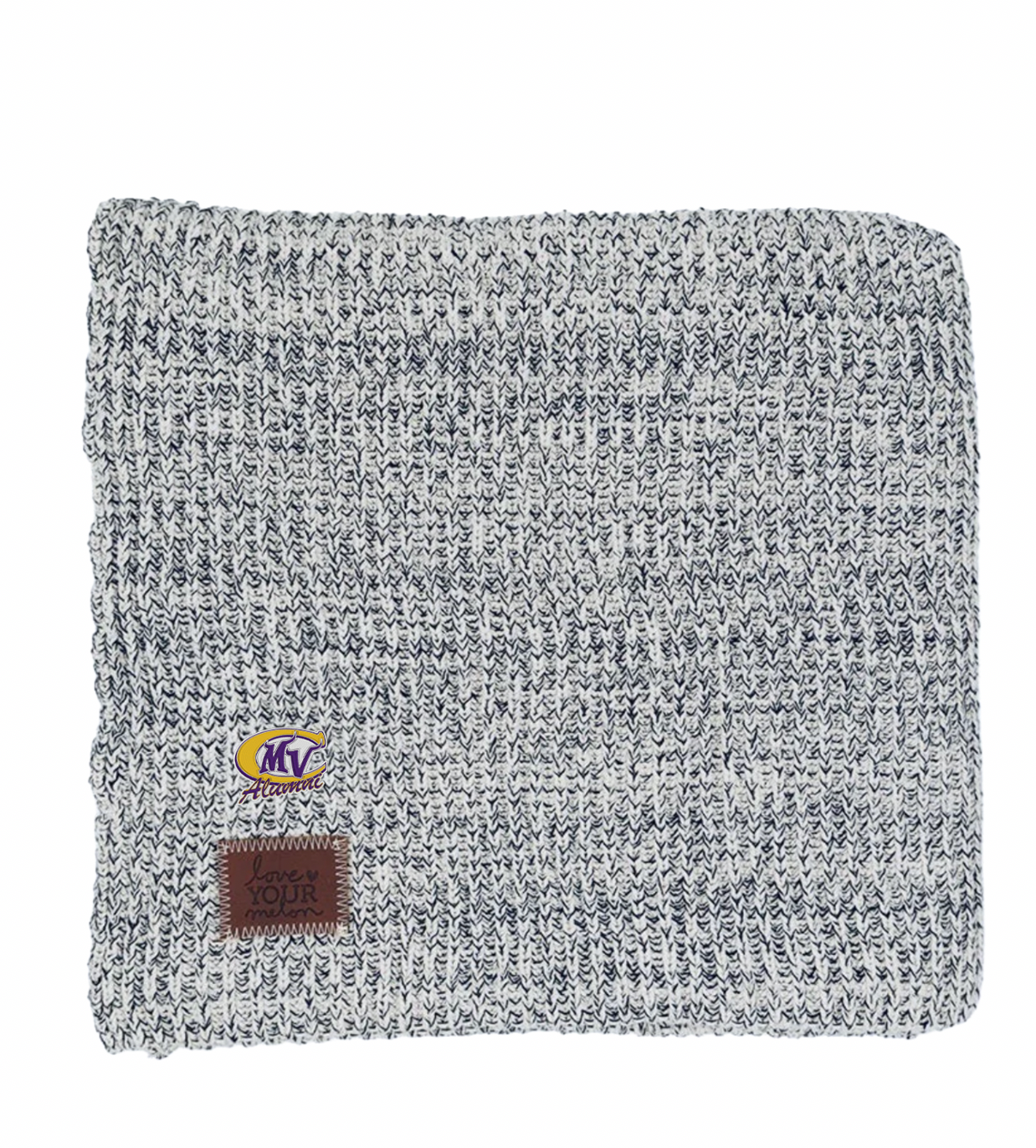 MVC Alumni Black Speckled Blanket