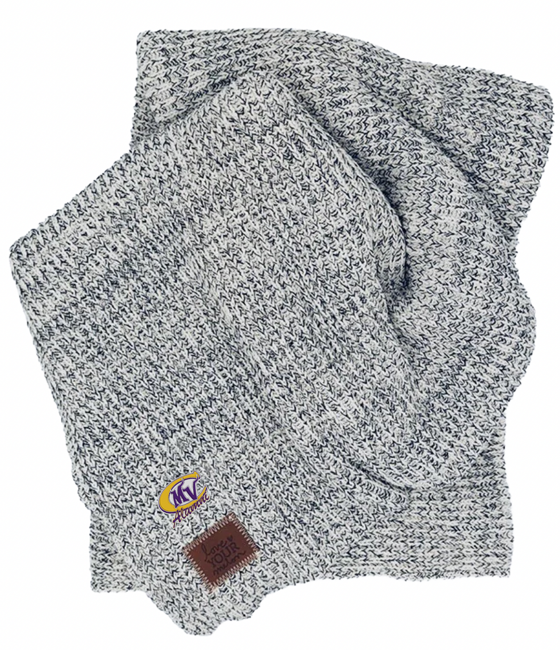 MVC Alumni Black Speckled Blanket