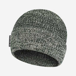 Men's Hunter and White Speckled Cuffed Beanie
