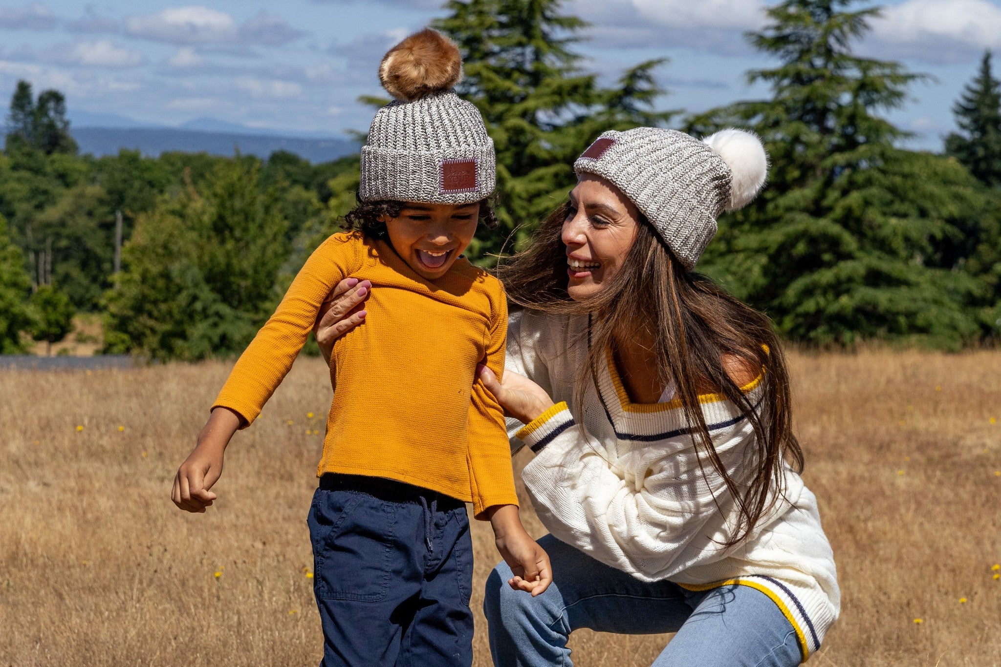 The Label Pom Beanie – Lakes and Grapes