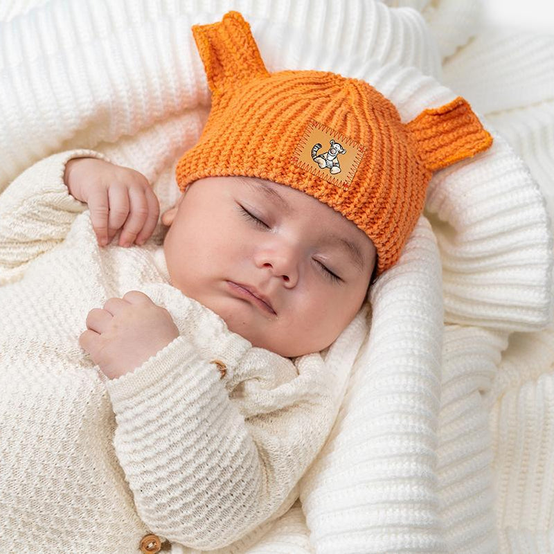 Tigger Orange Baby Beanie With Ears