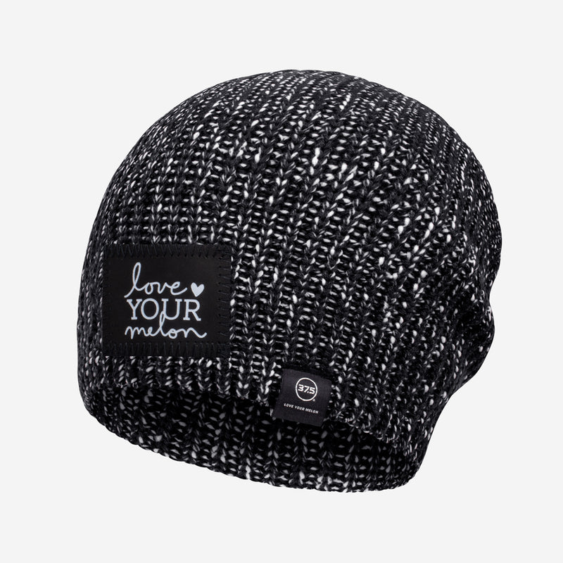 Black and White Speckled 37.5 Lightweight Beanie