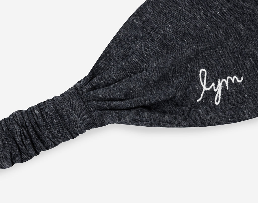 Charcoal Tri-Blend LYM Scrunch Headband