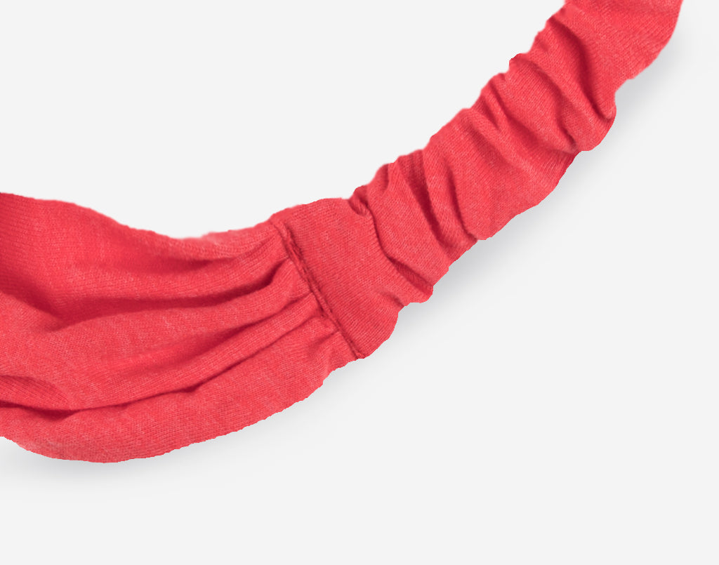 Red Tri-Blend Basic Scrunch Headband (Blank)