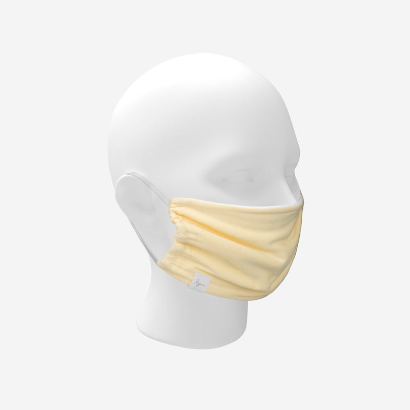 Adult Reusable Yellow Antimicrobial Cotton Face Mask
