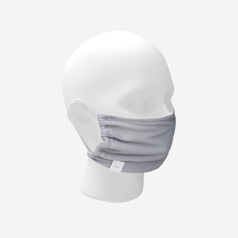 Adult Reusable Gray Antimicrobial Cotton Face Mask