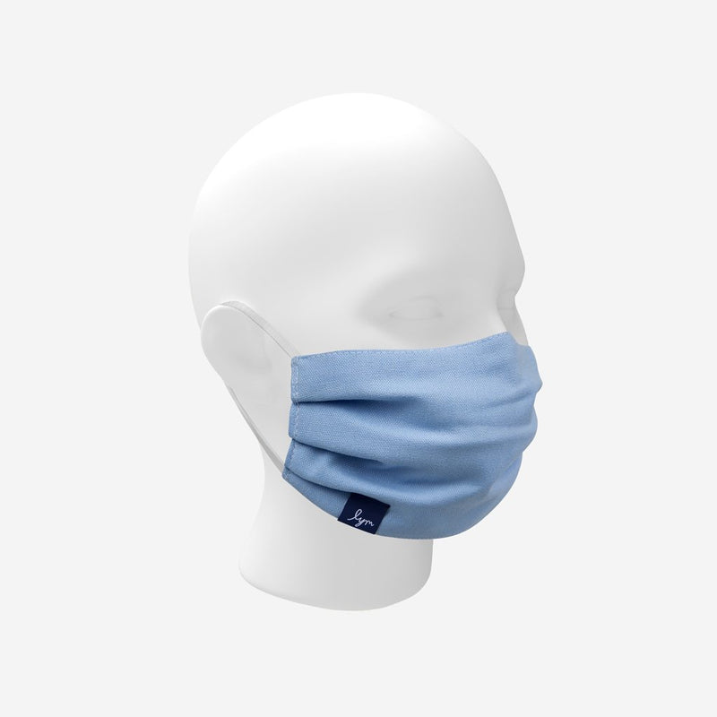 Adult Antimicrobial Cotton Face Mask with Nose Piece + Filter Pocket