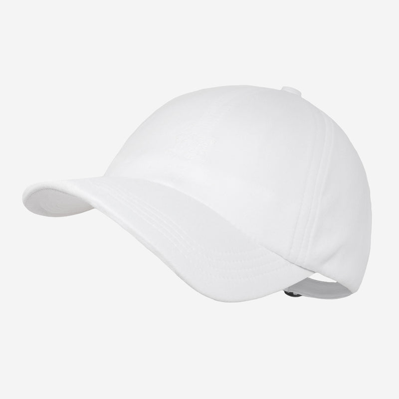 White Monochrome Athletic Cap