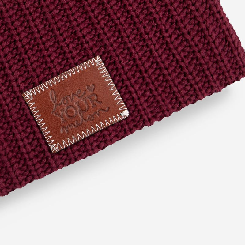Love Your Melon Adult Gryffindor Burgundy and Gold Checke Scrunch Headband in Red | Plastic/Polyester/Spandex