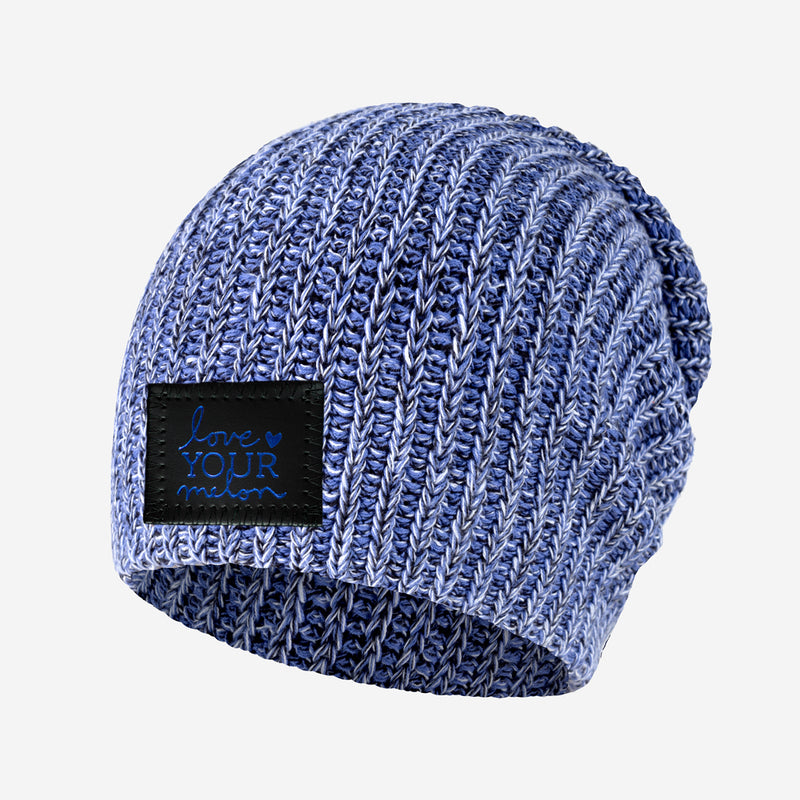 Frost Beanie (Black Leather Patch)