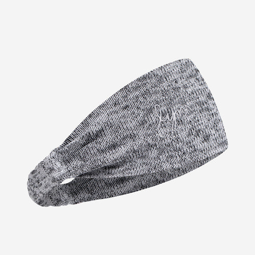 Black Speckled FitKnit LYM Scrunch Headband