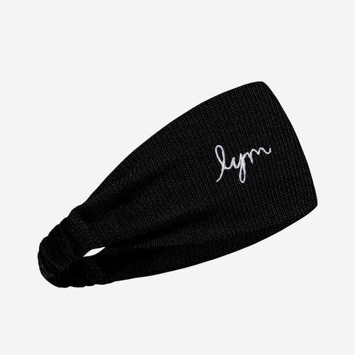 Black FitKnit LYM Scrunch Headband