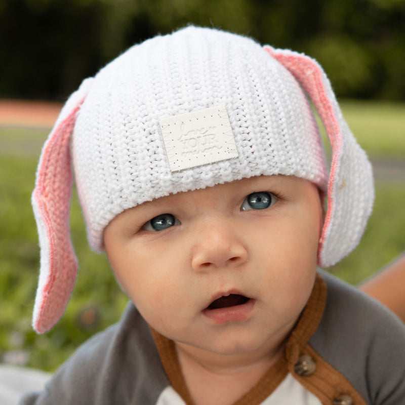 Bunny Baby Lightweight Beanie with Ears