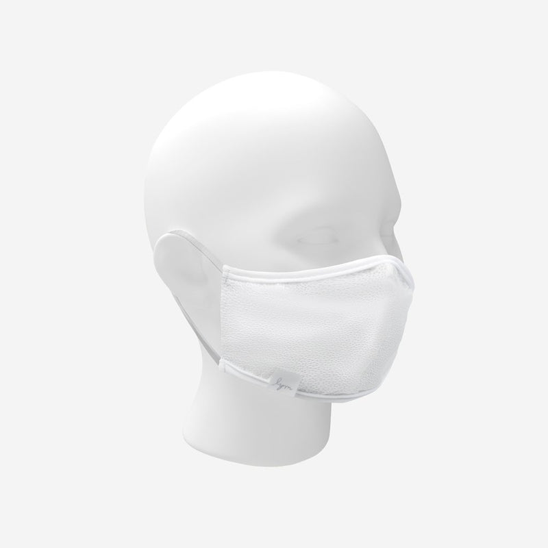 Adult White Surgical Wrap and Antimicrobial Lined Face Mask with Nose Piece
