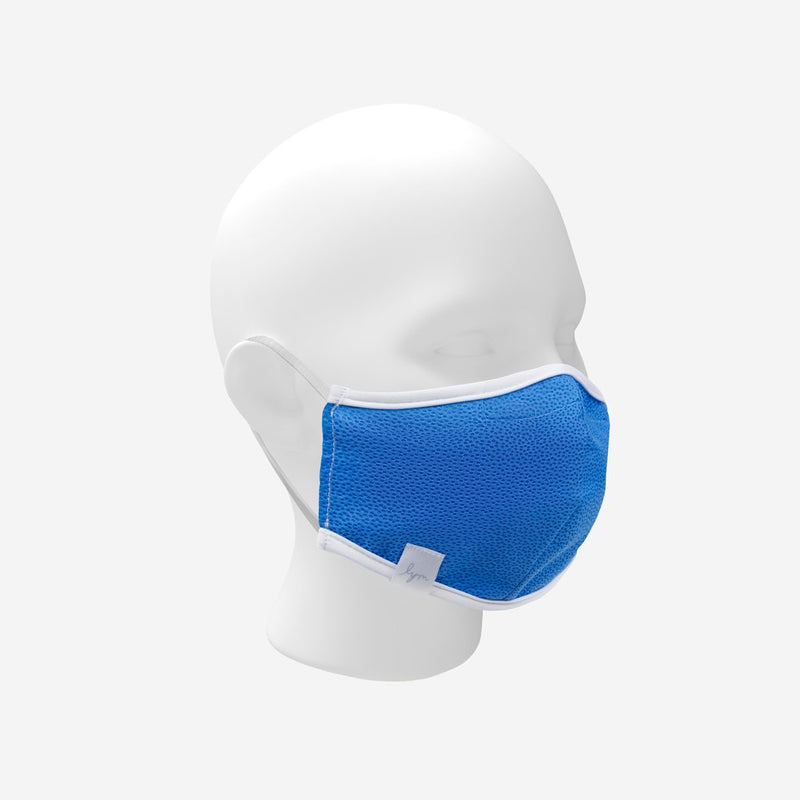 Adult Blue Surgical Wrap and Antimicrobial Lined Face Mask with Nose Piece
