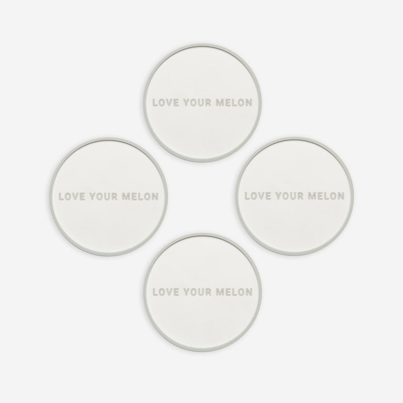 White Silicone Coasters (4-pack)